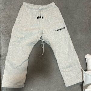 Heather grey essentials fog sweatpants
